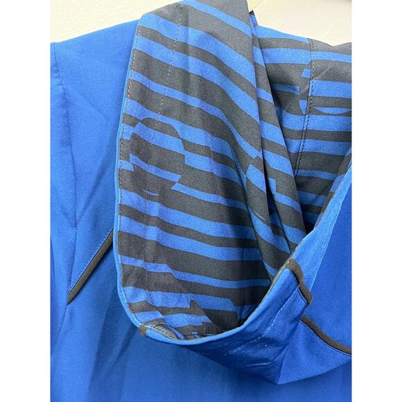 Chicos Zenergy Jacket Womens small (0)‎ black/blue full zip lightweight Hooded - Picture 7 of 7